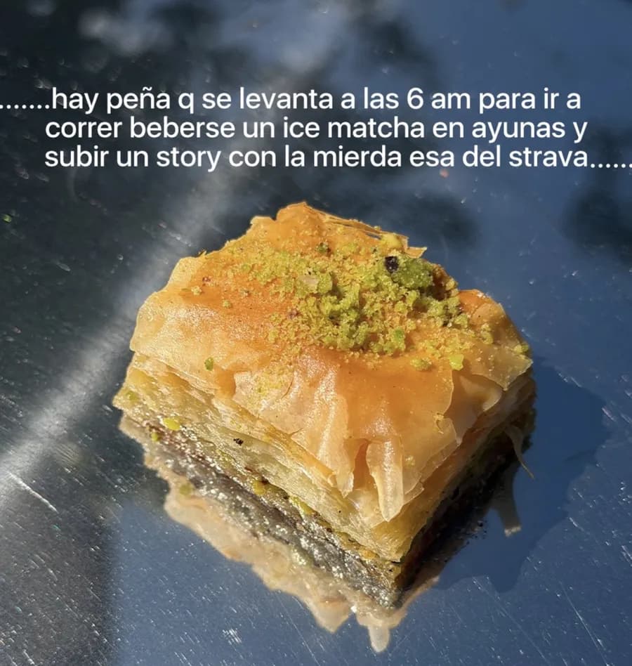 Baklava con pistacho